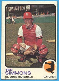 1973 Topps Baseball Cards      085      Ted Simmons